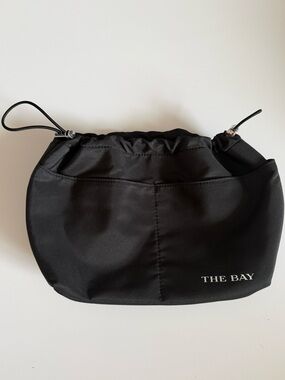 🔖 The Bay - Black Drawstring Toiletry Pouch for Men